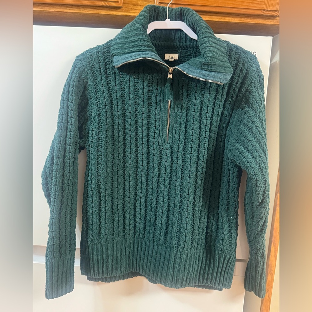 Aerie woman’s Teal Zip-Up Sweater